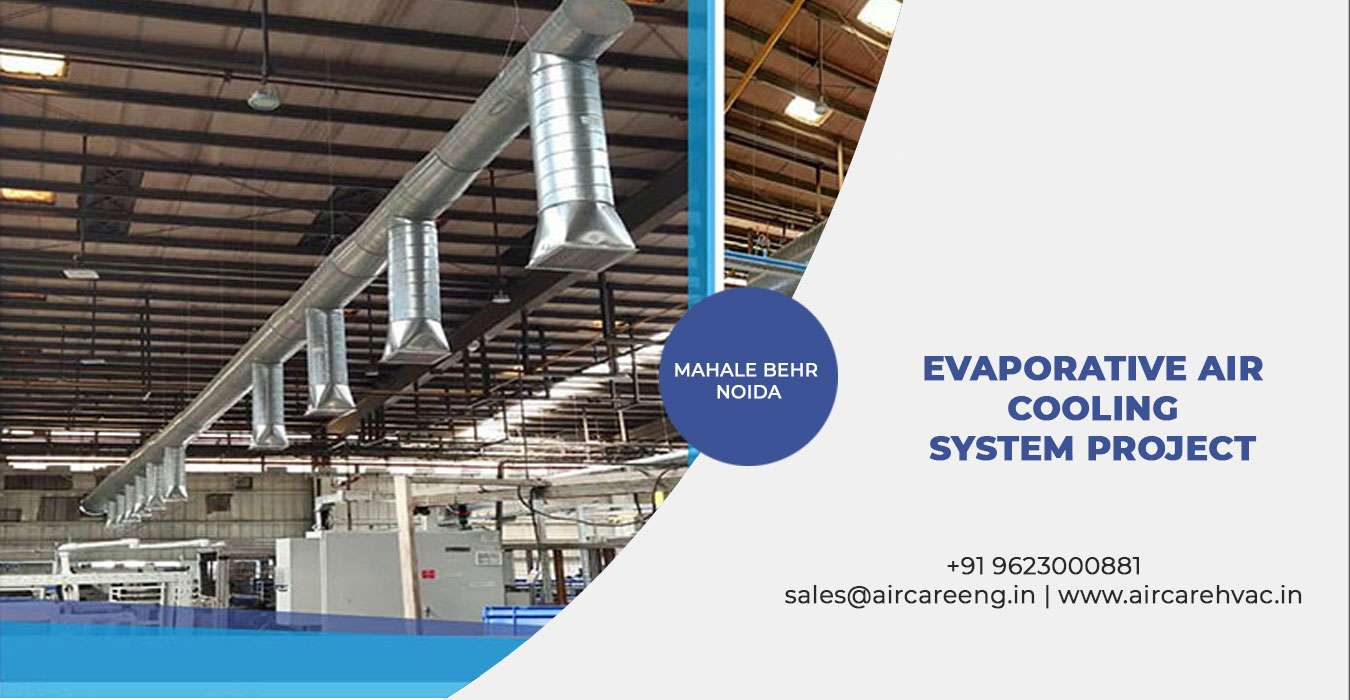 Industrial evaporative cooling system